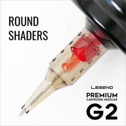 Cartouches Legend Premium G2 (2e génération) - Round Shaders - #12 (0,35 mm) - 20/Boîte