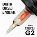 Cartouches Legend Premium G2 (2e génération) - Magnums Courbes Bugpin - #8 (0,25 mm) - 20/Boîte