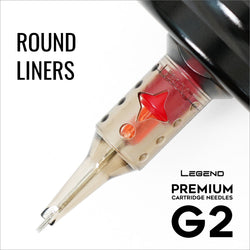 Cartouches Legend Premium G2 (2e génération) - Round Liners - #12 (0,35mm) - 20/Boîte