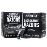 Rasoirs Gorilla Black Twin Blade (50/Boîte) - Prix par boîte