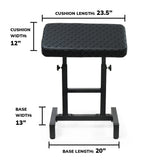 Repose-bras CAM réglable XXL - Surpiqûres losanges - Rembourrage haute densité Premium de 7,6 cm