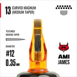 Cartouches CAM x AMI JAMES - Magnums courbés - #12 (0,35 mm) - 20/Boîte