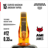 Cartouches CAM x AMI JAMES - Magnums courbés - #12 (0,35 mm) - 20/Boîte