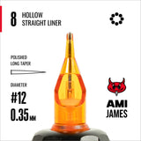 Cartouches CAM x AMI JAMES - Doublures Rondes Creuses - #12 (0.35mm) - Boîte de 20