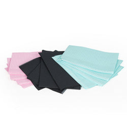 Tabliers de protection jetables / Bavoirs dentaires 33 x 46 cm (500/Caisse) - Plusieurs options de couleur