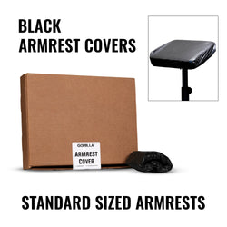 Manchons de fauteuil jetables noirs – Taille standard – 50/boîte