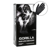 Gants d'examen en latex noir Gorilla