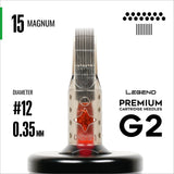 Cartouches Legend Premium G2 (2e génération) - Magnums - #12 (0,35 mm) - Boîte de 20