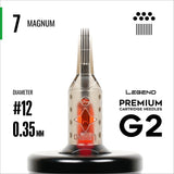 Cartouches Legend Premium G2 (2e génération) - Magnums - #12 (0,35 mm) - Boîte de 20