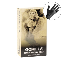 Gants d'examen en nitrile noir Gorilla – Légers