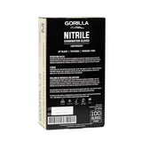 Gants d'examen en nitrile noir Gorilla – Légers
