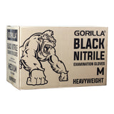 Gants d'examen en nitrile noir Gorilla - Ultra résistants