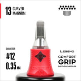 Legend Comfort Grip Cartridges – Curved Magnums – #12 (0,35mm) – 20 Stück/Box
