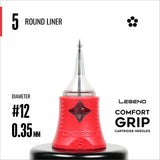 Cartouches Legend Comfort Grip - Traceuses rondes - #12 (0.35mm) - Boîte de 20