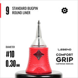 Cartouches Legend Comfort Grip - Traceurs ronds Bugpin Standard - #10 (0.30mm) - 20/Boîte